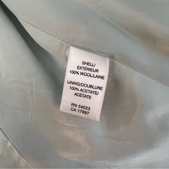 Banana Republic Wool Blazer Brown Houndstooth Bias Plaid Peplum Size 6 - Picture 11 of 16